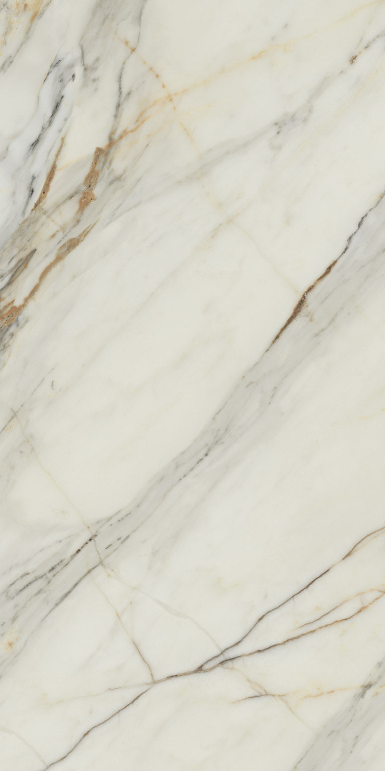 Villeroy and Boch Artic Gold 60x120 cm marble look, white tile with grey and gold veining