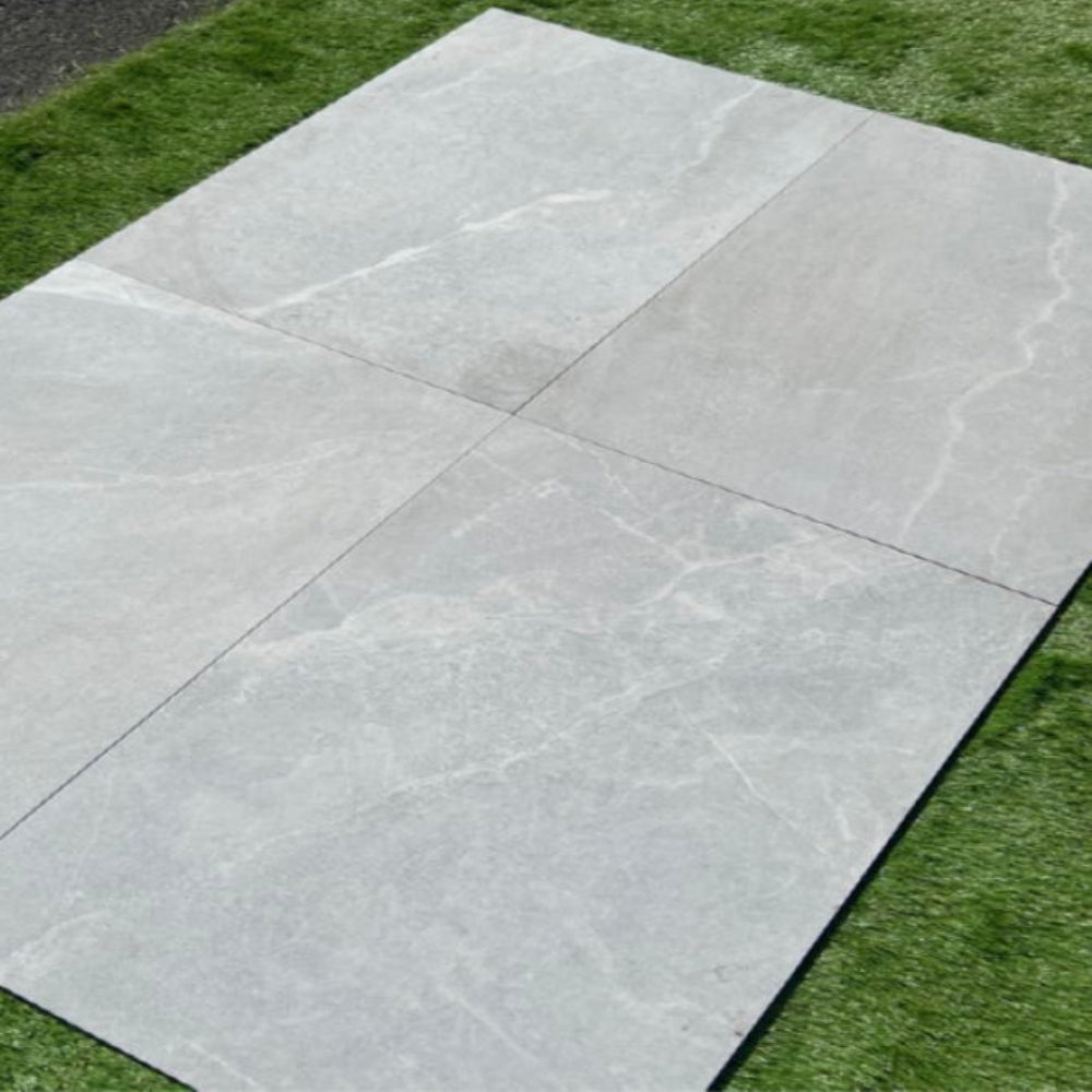 Bodo White porcelain outdoor patio tile