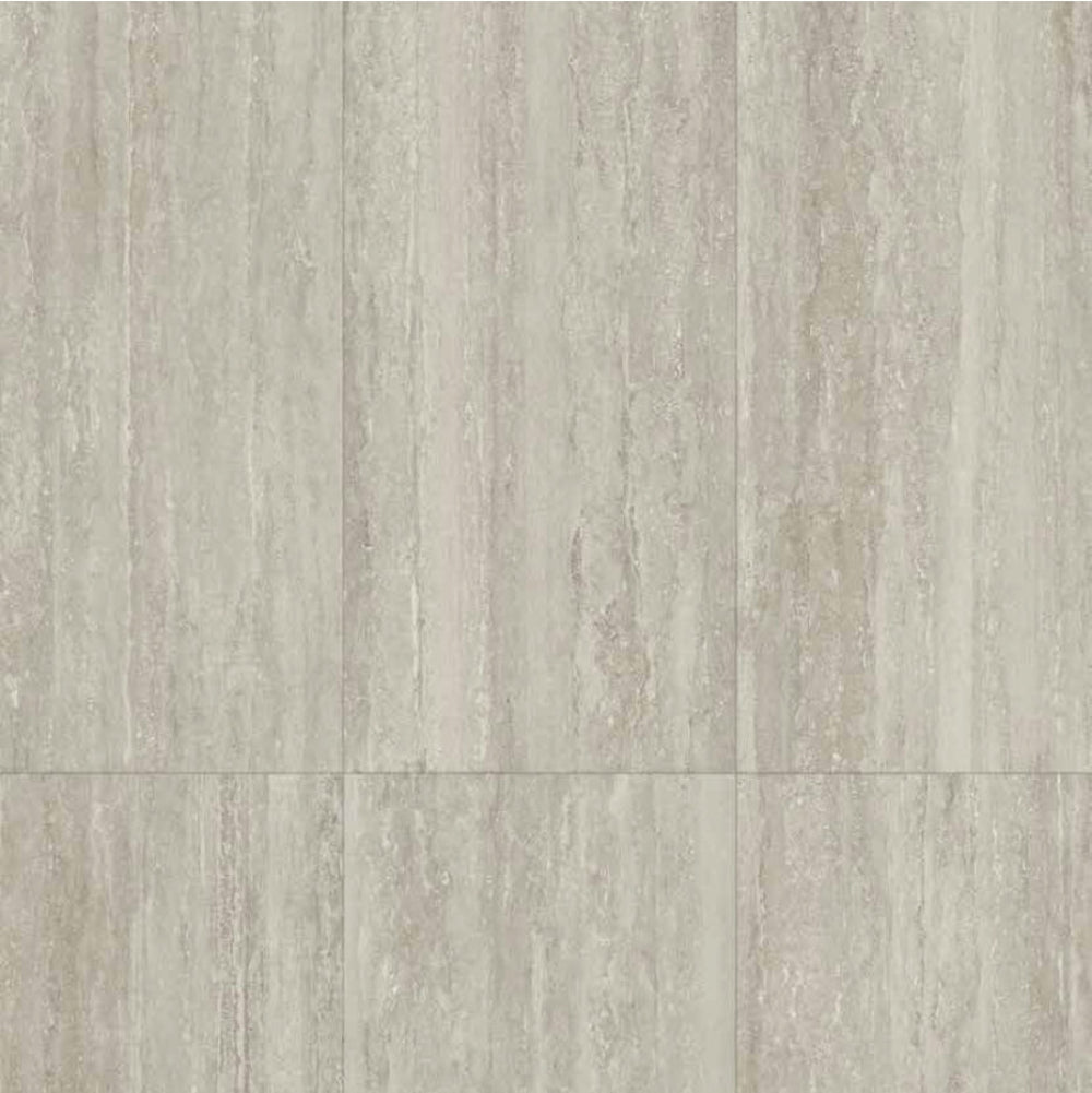 Textured MGM Ceramiche Travertino Grigio Vein cut  tile pattern with a neutral colour scheme