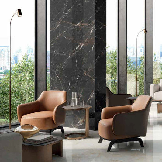 villeroy and boch black marble effect matt 60cm x 120cm porcelain tile