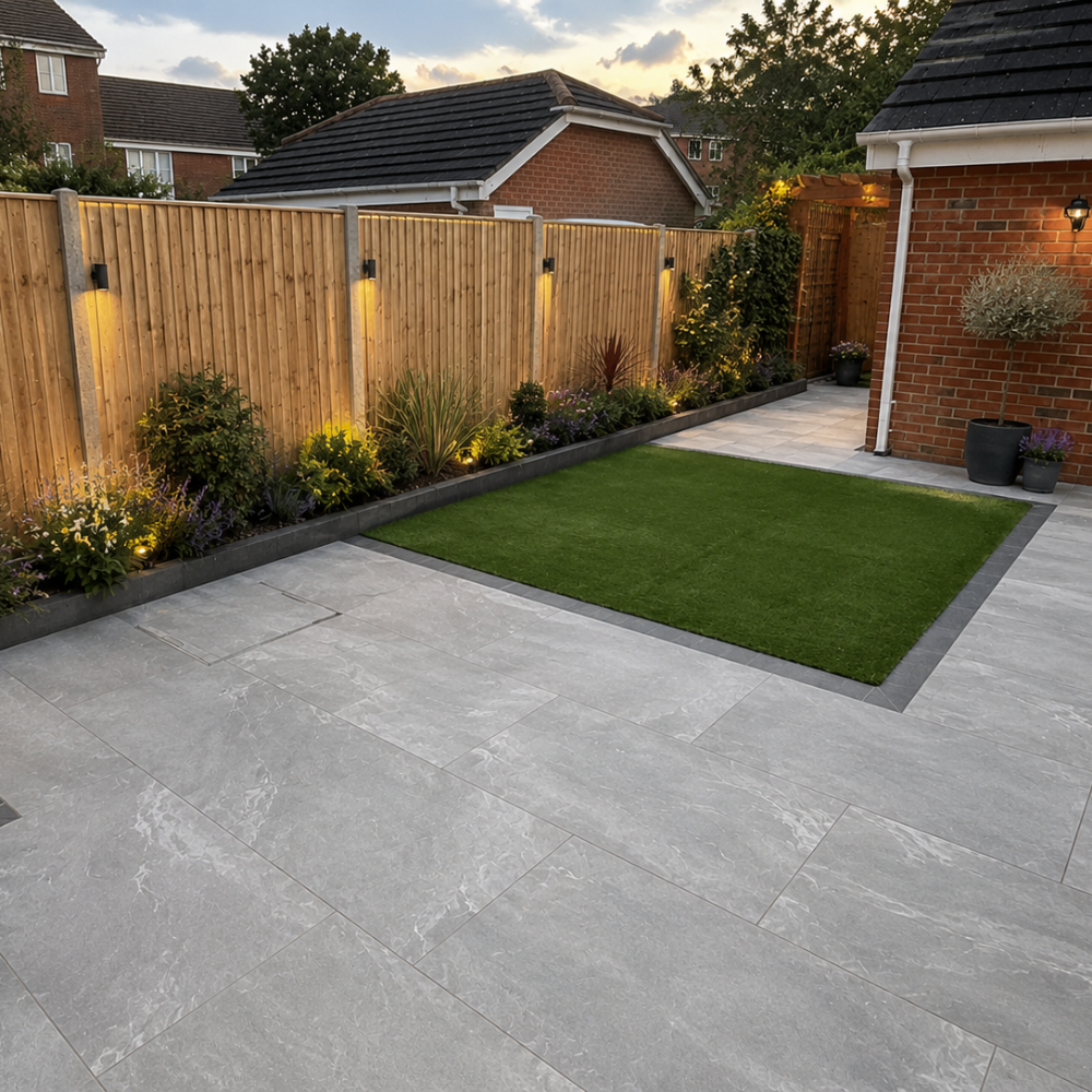 Earthcore grey porcelain outdoor tile 60cmx 90cm x20mm . Antislip
