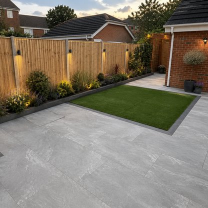 Earthcore grey porcelain outdoor tile 60cmx 90cm x20mm . Antislip