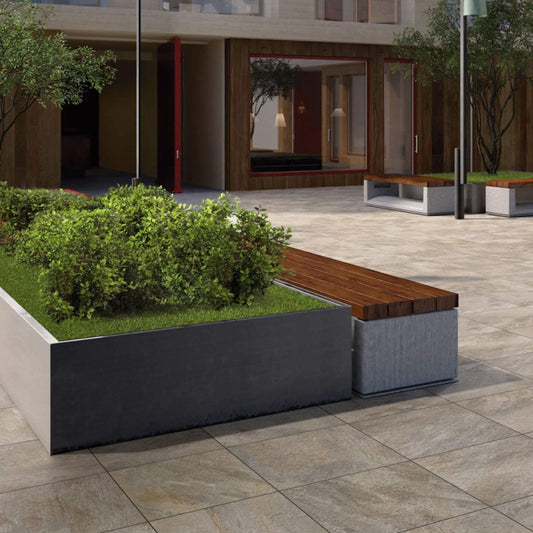 villeroy and boch grey multicolour 60x60 porcelain outdoor tile 20mm