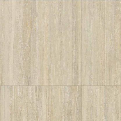 MGM Ceramiche travertino nocciola tile  with a vein cut texture
