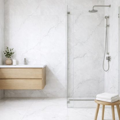 pianosa white indoor porcelain glossy tile 